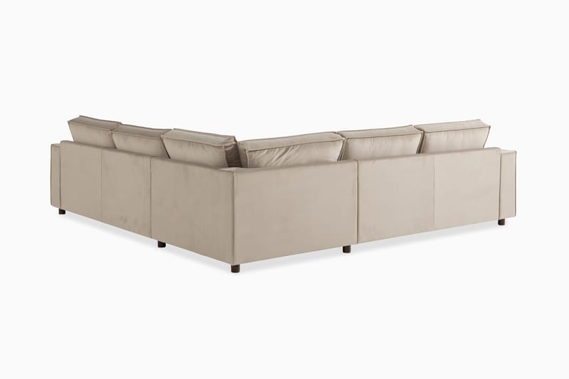 Cloudia Hörnsoffa Sammet - Beige - Möbler - Soffa - Hörnsoffa