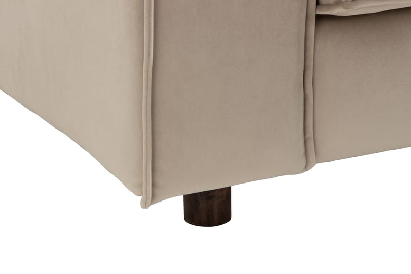 Cloudia Hörnsoffa Sammet - Beige - Möbler - Soffa - Hörnsoffa