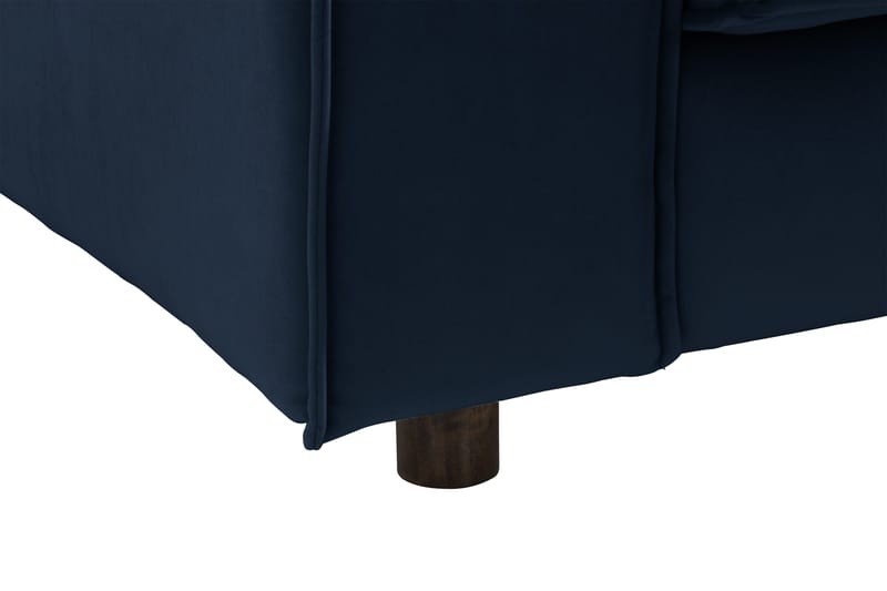 Cloudia Hörnsoffa Sammet - Blå - Möbler - Soffa - Hörnsoffa