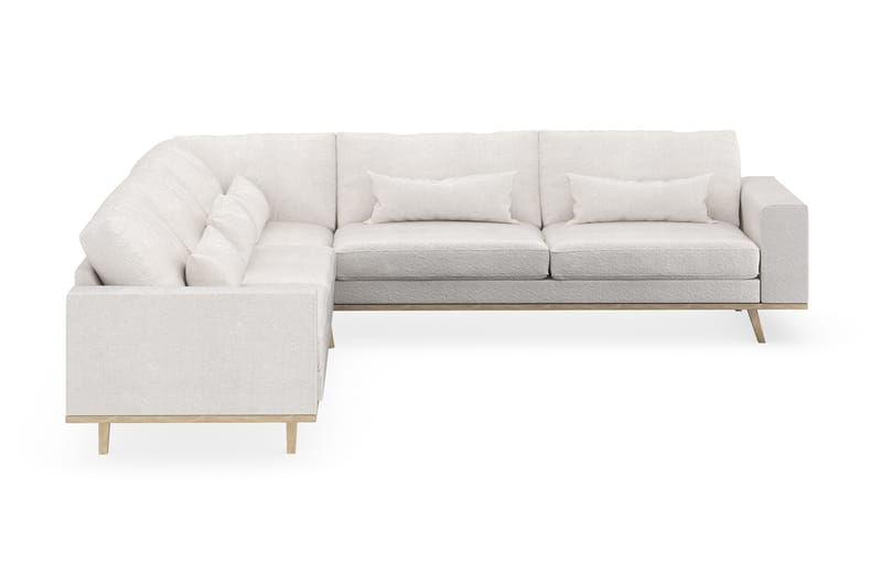 Copenhagen 6-sits L-formad Hörnsoffa i Bouclé - Vit - Möbler - Soffa - Hörnsoffa