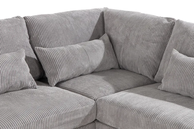 Copenhagen 6-sits L-formad Hörnsoffa i Manchester - Ljusgrå - Möbler - Soffa - Hörnsoffa