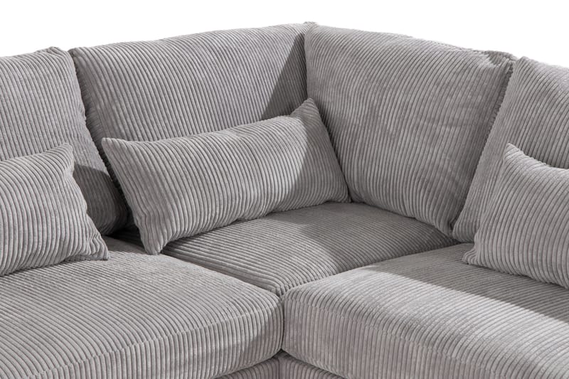 Copenhagen 6-sits L-formad Hörnsoffa i Manchester - Ljusgrå - Möbler - Soffa - Hörnsoffa