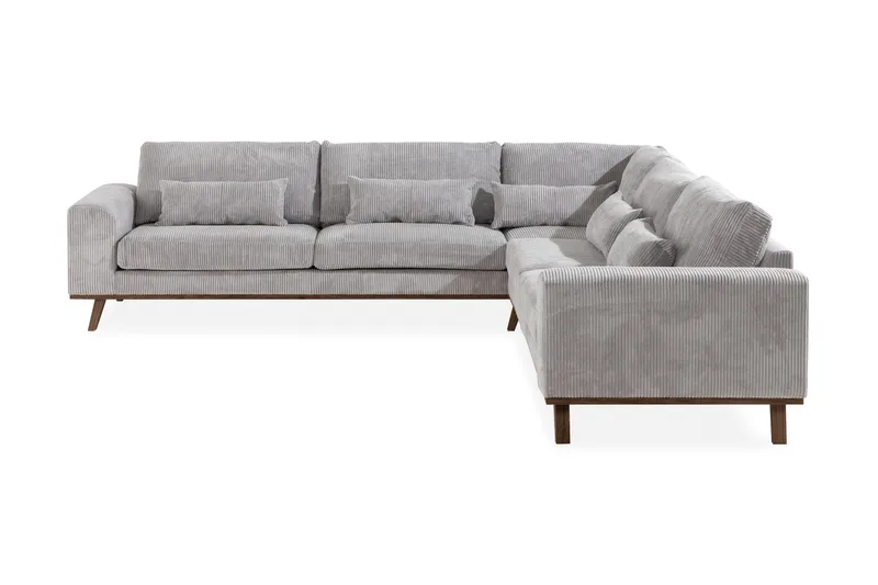 Copenhagen 6-sits L-formad Hörnsoffa i Manchester - Ljusgrå - Möbler - Soffa - Hörnsoffa