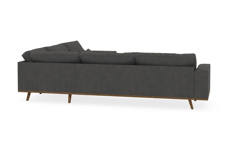 Copenhagen 6-sits L-formad Hörnsoffa i Manchester - Mörkgrå - Möbler - Soffa - Hörnsoffa