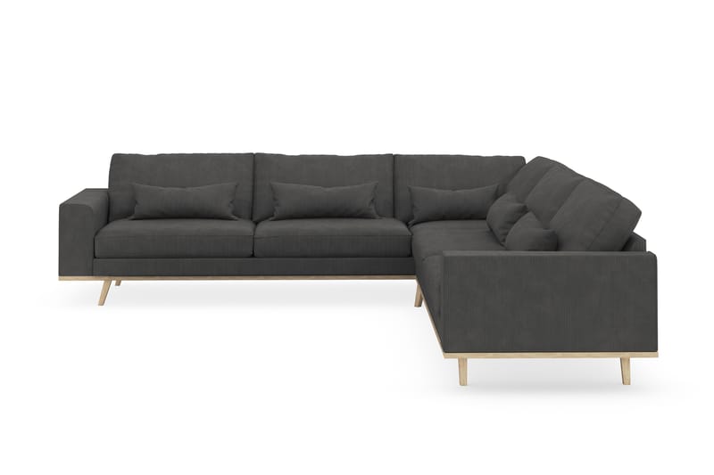 Copenhagen 6-sits L-formad Hörnsoffa i Manchester - Mörkgrå - Möbler - Soffa - Hörnsoffa