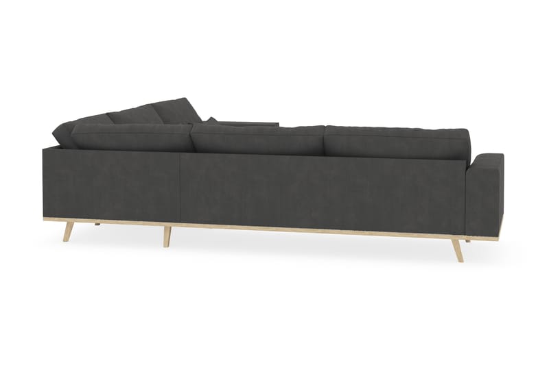 Copenhagen 6-sits L-formad Hörnsoffa i Manchester - Mörkgrå - Möbler - Soffa - Hörnsoffa