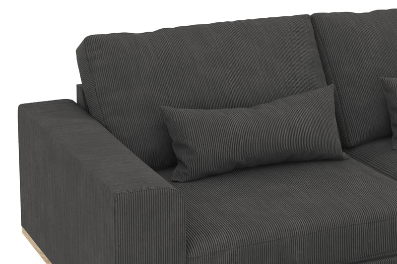 Copenhagen 6-sits L-formad Hörnsoffa i Manchester - Mörkgrå - Möbler - Soffa - Hörnsoffa