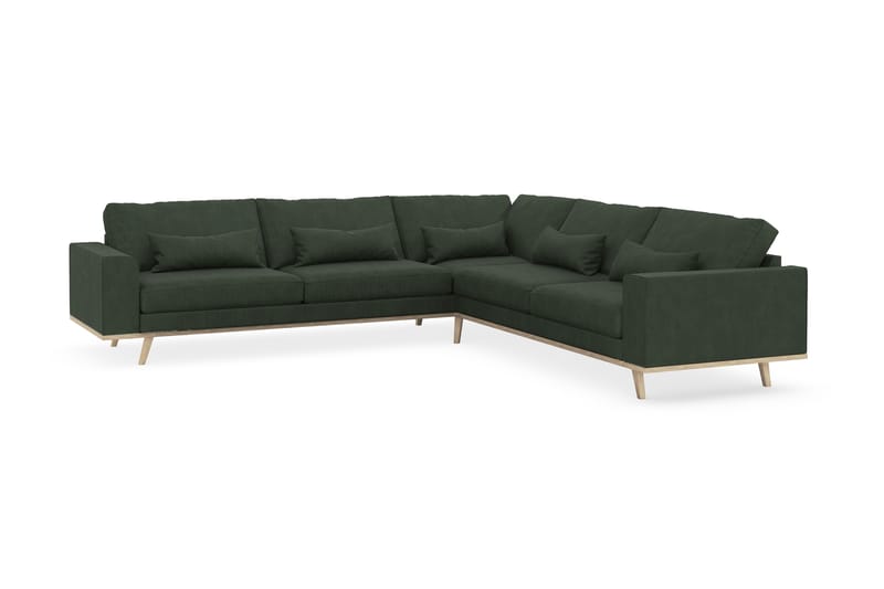 Copenhagen 6-sits L-formad Hörnsoffa i Manchester - Mörkgrön - Möbler - Soffa - Hörnsoffa