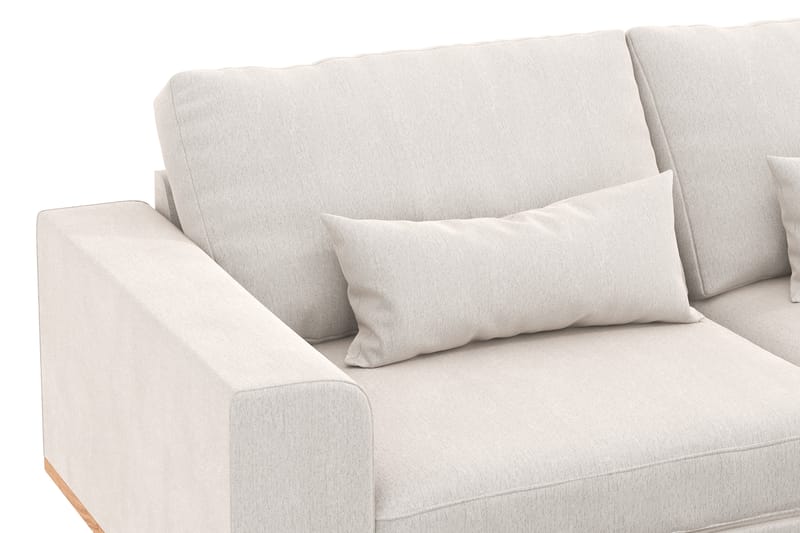 Copenhagen 6-sits L-formad Hörnsoffa i Sammet - Krämvit - Möbler - Soffa - Hörnsoffa