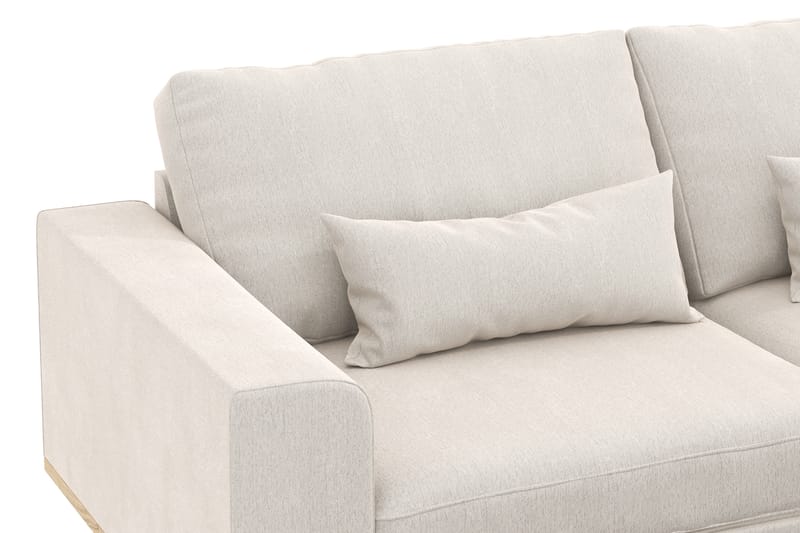 Copenhagen 6-sits L-formad Hörnsoffa i Sammet - Krämvit - Möbler - Soffa - Hörnsoffa
