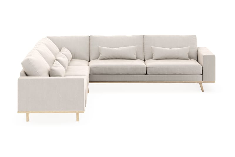 Copenhagen 6-sits L-formad Hörnsoffa i Sammet - Krämvit - Möbler - Soffa - Hörnsoffa