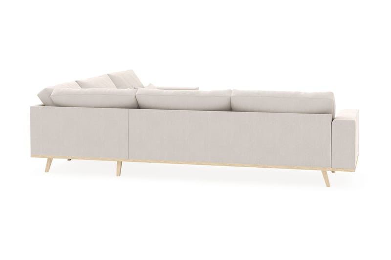 Copenhagen 6-sits L-formad Hörnsoffa i Sammet - Krämvit - Möbler - Soffa - Hörnsoffa