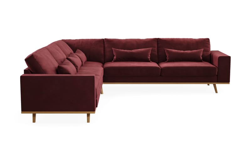 Copenhagen 6-sits L-formad Hörnsoffa i Sammet - Lila - Möbler - Soffa - Hörnsoffa