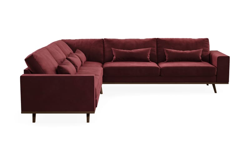 Copenhagen 6-sits L-formad Hörnsoffa i Sammet - Lila - Möbler - Soffa - Hörnsoffa