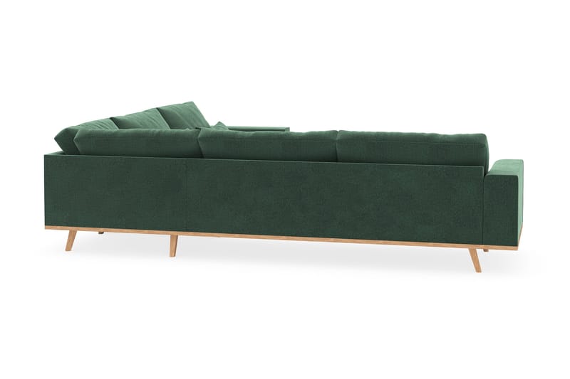 Copenhagen 6-sits L-formad Hörnsoffa i Sammet - Mörkgrön - Möbler - Soffa - Hörnsoffa