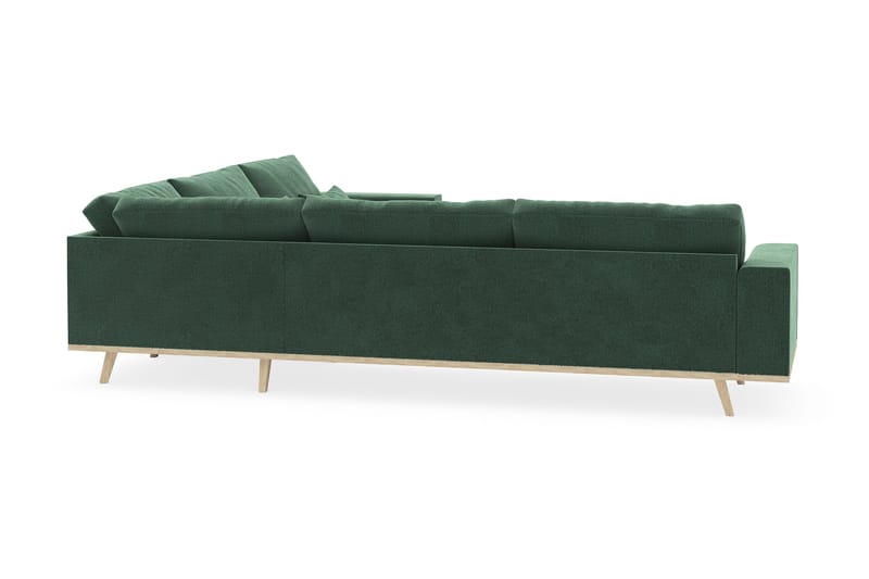 Copenhagen 6-sits L-formad Hörnsoffa i Sammet - Mörkgrön - Möbler - Soffa - Hörnsoffa