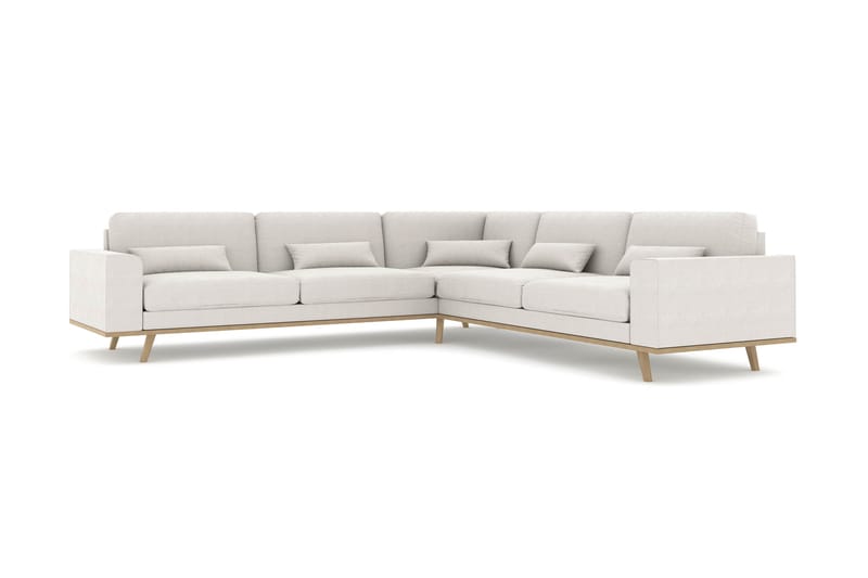 Copenhagen 6-sits L-formad Hörnsoffa i Tyg - Ljusgrå - Möbler - Soffa - Hörnsoffa