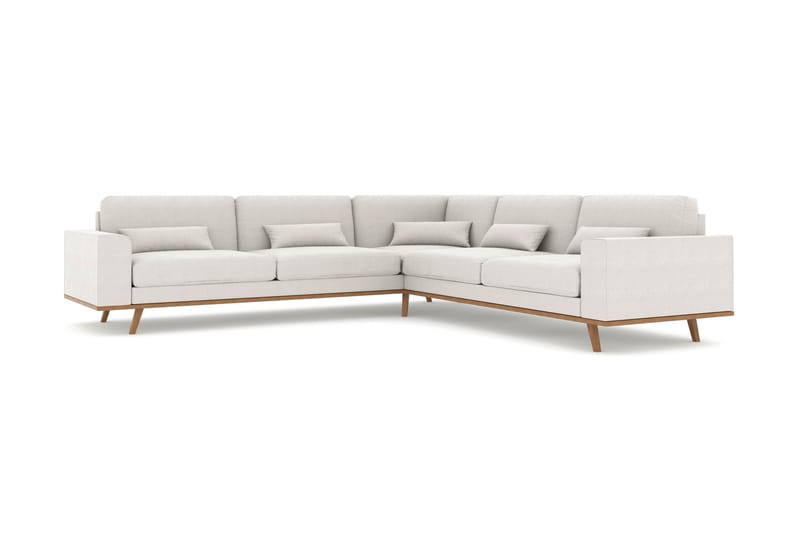 Copenhagen 6-sits L-formad Hörnsoffa i Tyg - Ljusgrå - Möbler - Soffa - Hörnsoffa