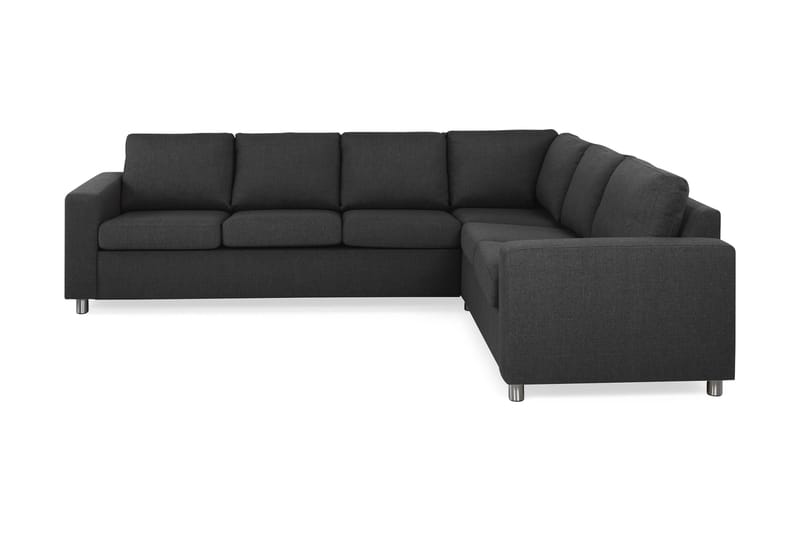 Crazy 5-sits Vändbar L-formad Large Hörnsoffa i Tyg - Antracit - Möbler - Soffa - Hörnsoffa