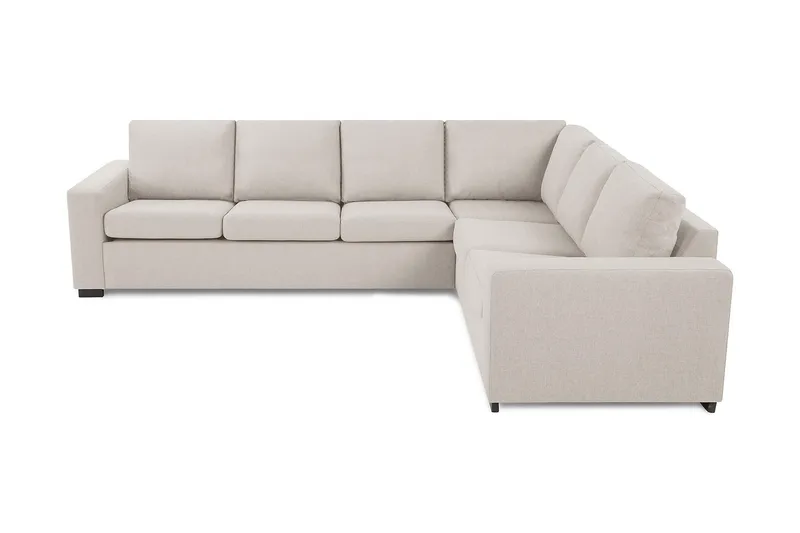 Crazy 5-sits Vändbar L-formad Large Hörnsoffa i Tyg - Beige - Möbler - Soffa - Hörnsoffa