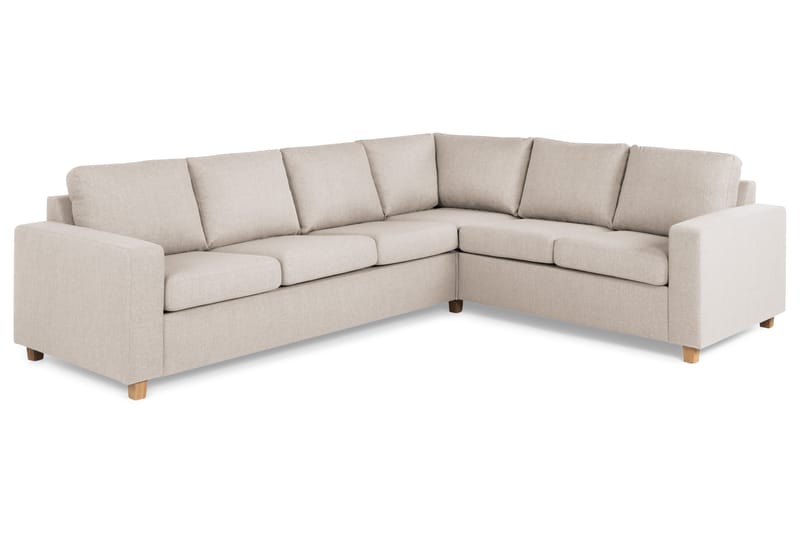 Crazy 5-sits Vändbar L-formad Large Hörnsoffa i Tyg - Beige - Möbler - Soffa - Hörnsoffa