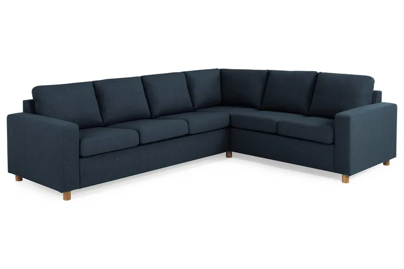 Crazy 5-sits Vändbar L-formad Large Hörnsoffa i Tyg - Blå - Möbler - Soffa - Hörnsoffa