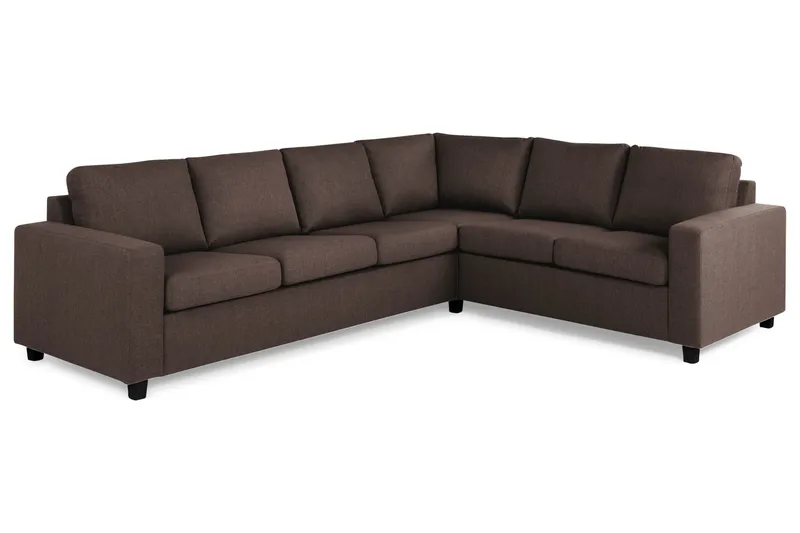 Crazy 5-sits Vändbar L-formad Large Hörnsoffa i Tyg - Brun - Möbler - Soffa - Hörnsoffa