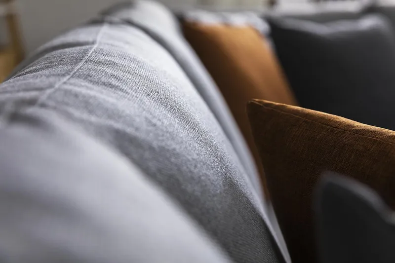 Crazy 5-sits Vändbar L-formad Large Hörnsoffa i Tyg - Grå - Möbler - Soffa - Hörnsoffa