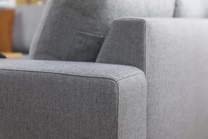 Crazy 5-sits Vändbar L-formad Large Hörnsoffa i Tyg - Grå - Möbler - Soffa - Hörnsoffa