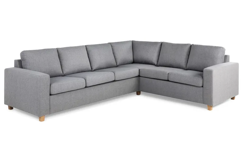 Crazy 5-sits Vändbar L-formad Large Hörnsoffa i Tyg - Grå - Möbler - Soffa - Hörnsoffa