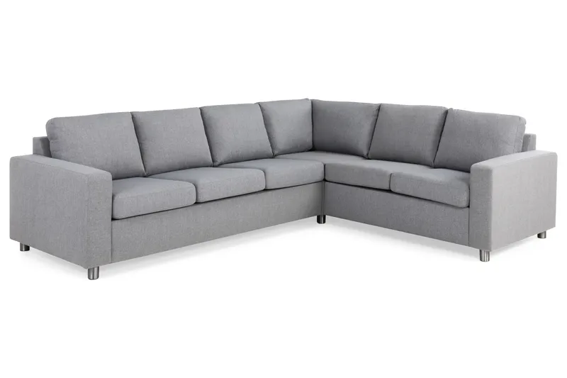 Crazy 5-sits Vändbar L-formad Large Hörnsoffa i Tyg - Grå - Möbler - Soffa - Hörnsoffa