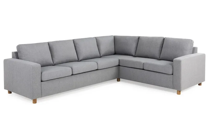 Crazy 5-sits Vändbar L-formad Large Hörnsoffa i Tyg - Grå - Möbler - Soffa - Hörnsoffa