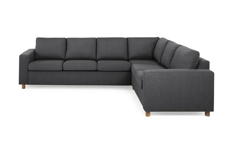 Crazy 5-sits Vändbar L-formad Large Hörnsoffa i Tyg - Mörkgrå - Möbler - Soffa - Hörnsoffa