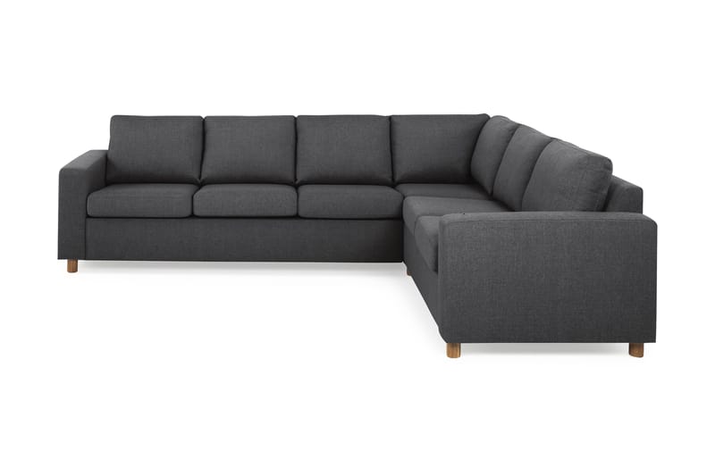 Crazy 5-sits Vändbar L-formad Large Hörnsoffa i Tyg - Mörkgrå - Möbler - Soffa - Hörnsoffa