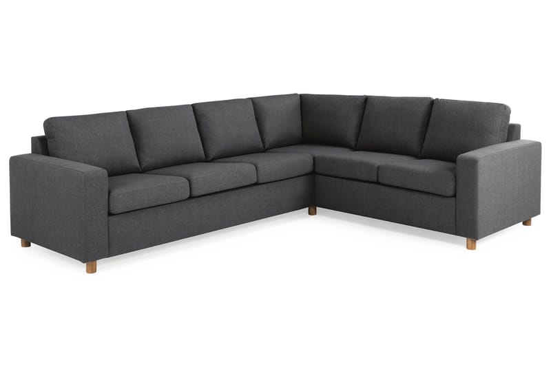 Crazy 5-sits Vändbar L-formad Large Hörnsoffa i Tyg - Mörkgrå - Möbler - Soffa - Hörnsoffa