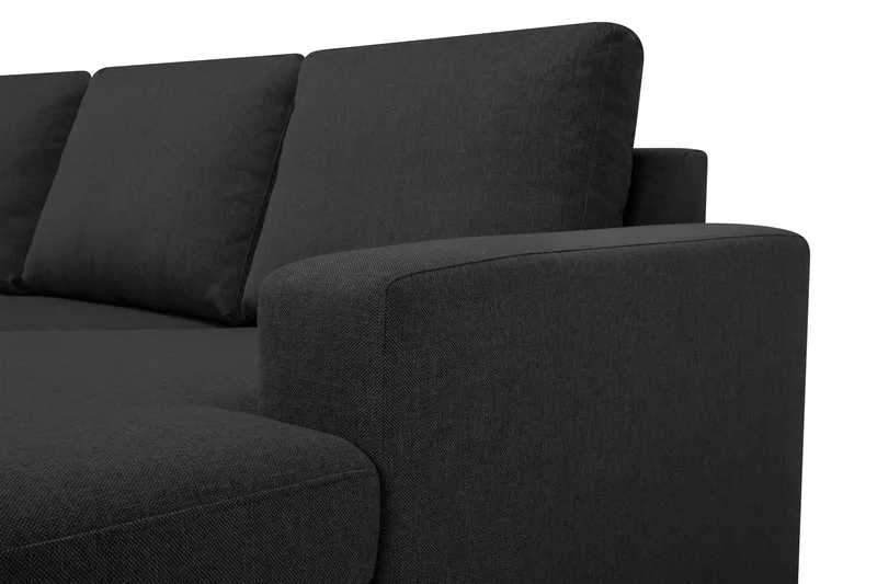 Crazy 5-sits Vänstervänd U-formad Hörnsoffa med divan i Tyg - Antracit - Möbler - Soffa - Hörnsoffa - Hörnsoffa med divan