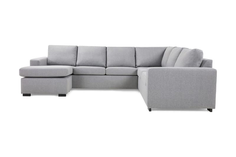 Crazy 5-sits Vänstervänd U-formad Hörnsoffa med divan i Tyg - Grå - Möbler - Soffa - Hörnsoffa - Hörnsoffa med divan
