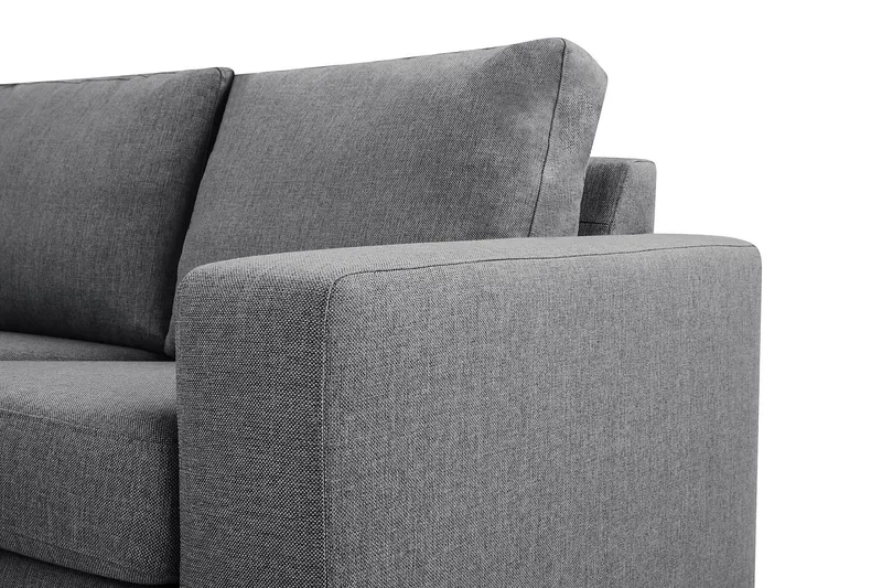 Crazy 5-sits Vänstervänd U-formad Hörnsoffa med divan i Tyg - Mörkgrå - Möbler - Soffa - Hörnsoffa - Hörnsoffa med divan