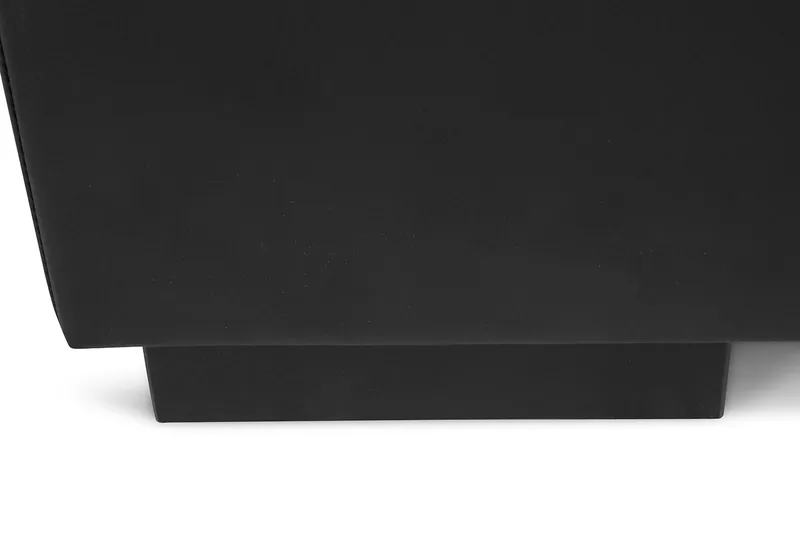 Crazy 6-sits Vändbar L-formad X-Large Hörnsoffa i Konstläder - Svart - Möbler - Soffa - Hörnsoffa