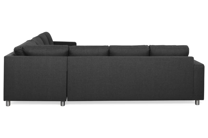 Crazy 6-sits Vändbar L-formad X-Large Hörnsoffa i Tyg - Antracit - Möbler - Soffa - Skinnsoffor