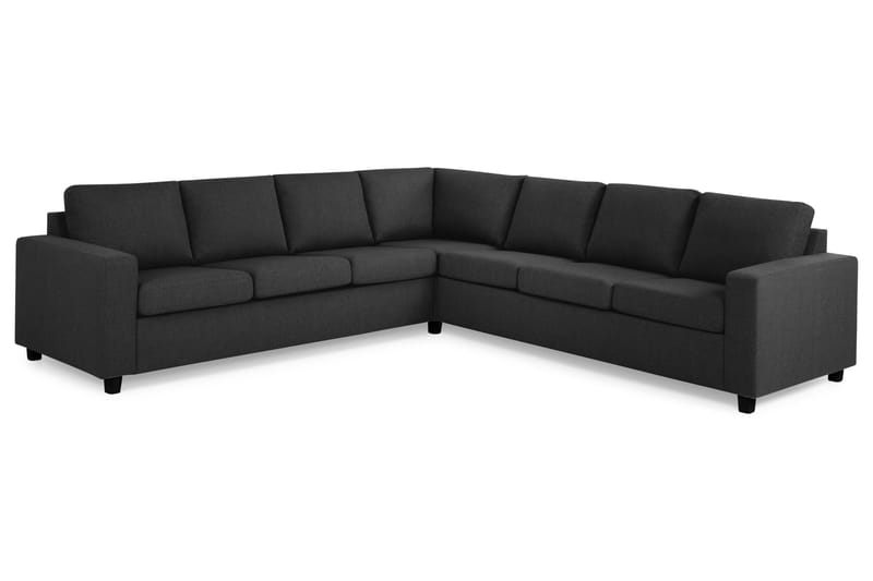 Crazy 6-sits Vändbar L-formad X-Large Hörnsoffa i Tyg - Antracit - Möbler - Soffa - Hörnsoffa