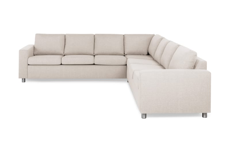 Crazy 6-sits Vändbar L-formad X-Large Hörnsoffa i Tyg - Beige - Möbler - Soffa - Hörnsoffa