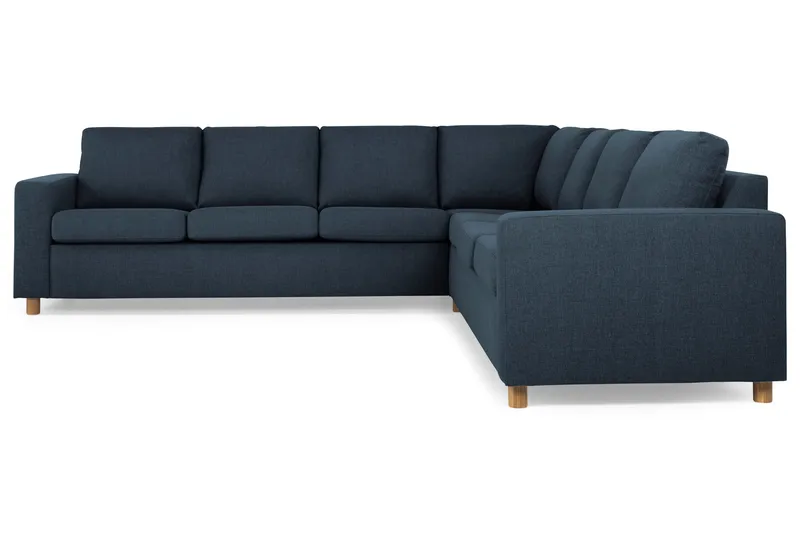 Crazy 6-sits Vändbar L-formad X-Large Hörnsoffa i Tyg - Blå - Möbler - Soffa - Hörnsoffa