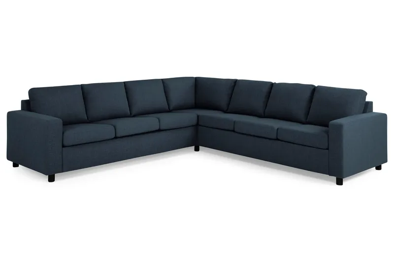 Crazy 6-sits Vändbar L-formad X-Large Hörnsoffa i Tyg - Blå - Möbler - Soffa - Hörnsoffa