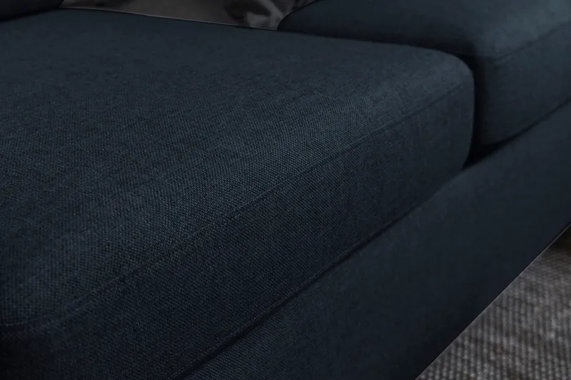 Crazy 6-sits Vändbar L-formad X-Large Hörnsoffa i Tyg - Blå - Möbler - Soffa - Hörnsoffa