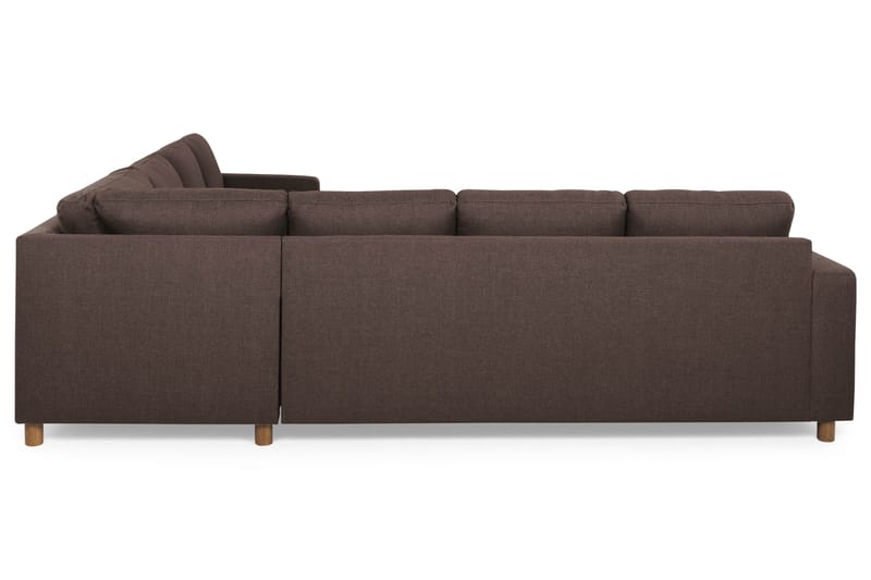 Crazy 6-sits Vändbar L-formad X-Large Hörnsoffa i Tyg - Brun - M�öbler - Soffa - Hörnsoffa