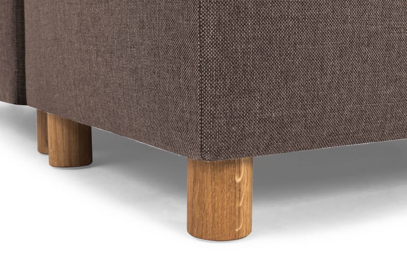 Crazy 6-sits Vändbar L-formad X-Large Hörnsoffa i Tyg - Brun - Möbler - Soffa - Hörnsoffa