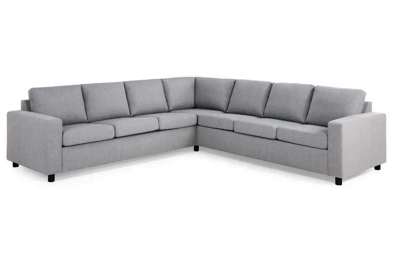 Crazy 6-sits Vändbar L-formad X-Large Hörnsoffa i Tyg - Grå - Möbler - Soffa - Hörnsoffa