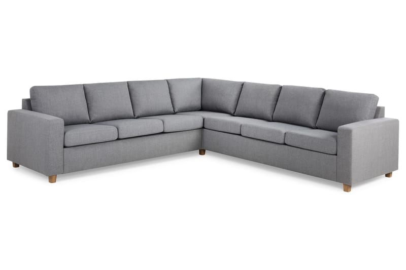 Crazy 6-sits Vändbar L-formad X-Large Hörnsoffa i Tyg - Grå - Möbler - Soffa - Hörnsoffa