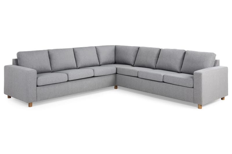 Crazy 6-sits Vändbar L-formad X-Large Hörnsoffa i Tyg - Grå - Möbler - Soffa - Hörnsoffa